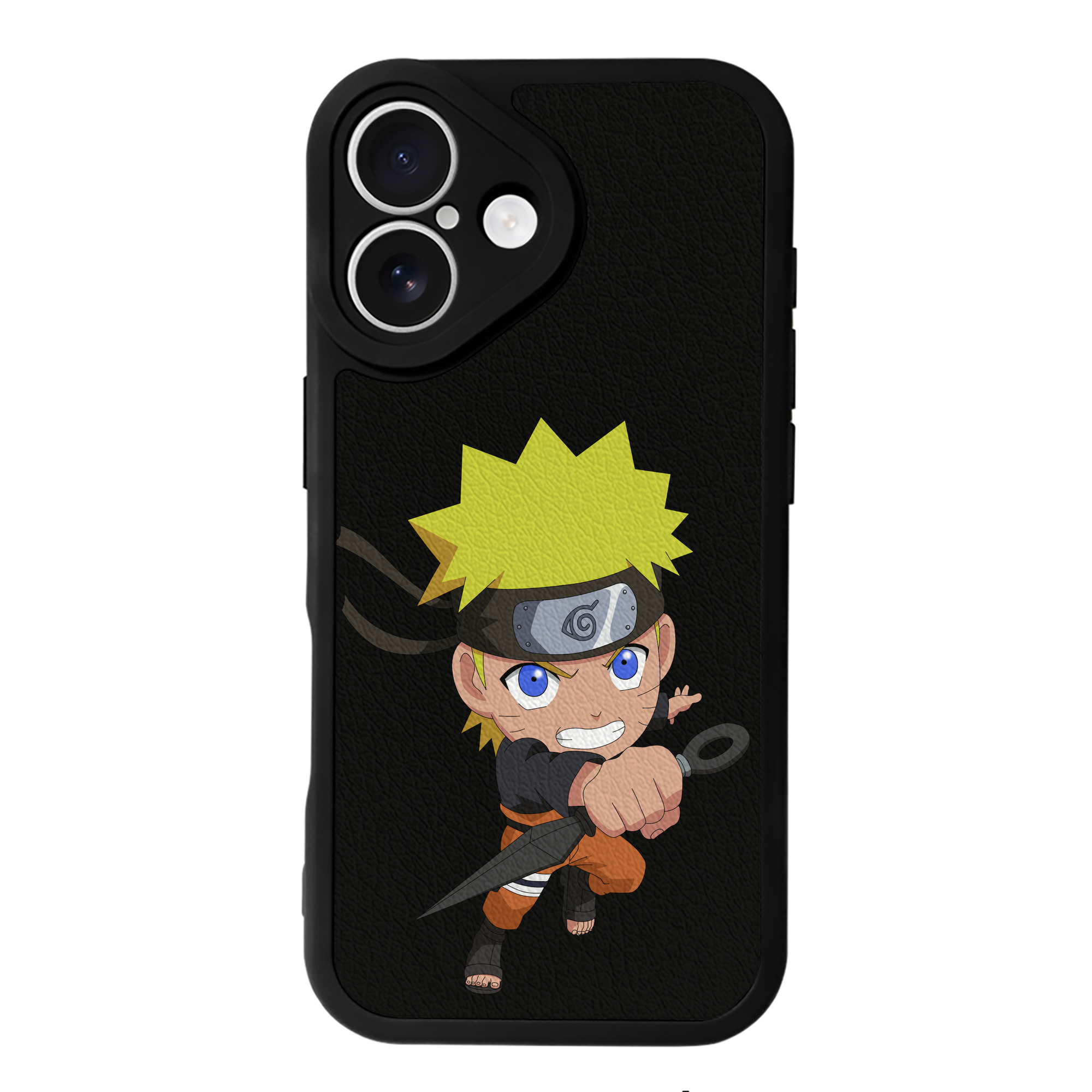 （画像用） NARUTO -ナルト- うずまき ナルト Uzumaki Naruto 【iPhone 16シリーズ対応】シリコンスマホケース（レザー調） 材質：シリコン